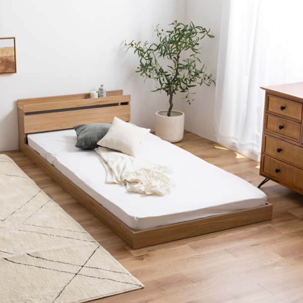 ナチュラル【超高密度ポケットコイルマットレス付】