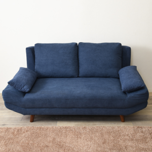 ソファ 広い座面 ゆったり寝転び ファブリック 頭を楽に預ける背クッション付き